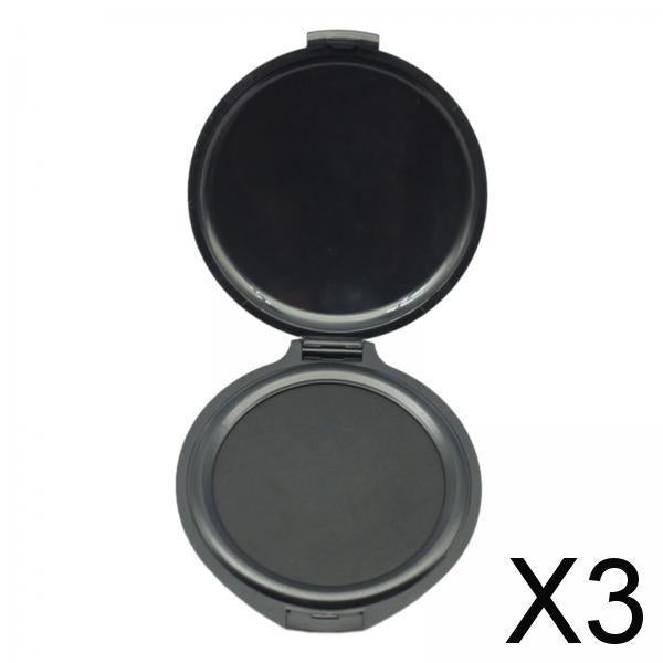 3xFingerprint Ink Pad Fingerprint Pad for Notary Fingerprint Cards Security ID Black