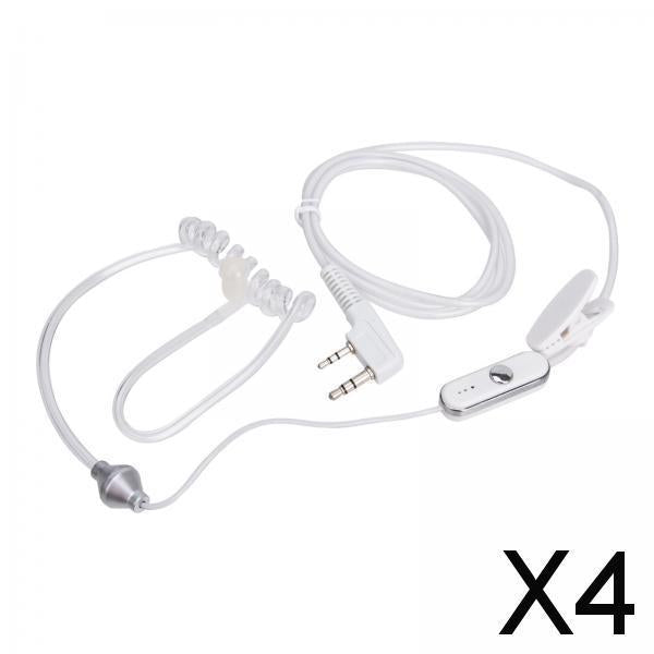 4xWalkie Talkie Earpiece Two Way Radio Earpiece Headset for UV5R BF-777 BF-658