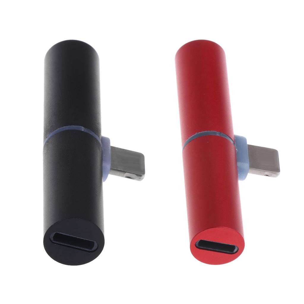 2Pieces 2 in 1 Headphone Jack Charger & Audio Splitter Adapter for iPhone