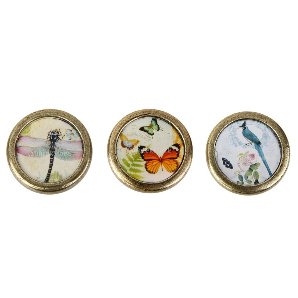 3 Pieces Retro Style Cabinet Door Drawer Handle Pull Knob Furniture Hardware