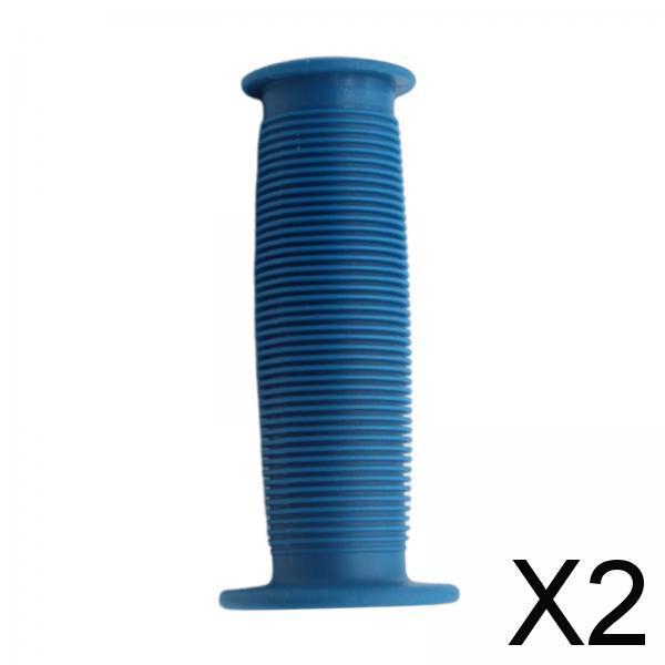 2xBike Handlebar Grip Durable Bicycle Handle Grips for Biking Skateboard Bikes Blue