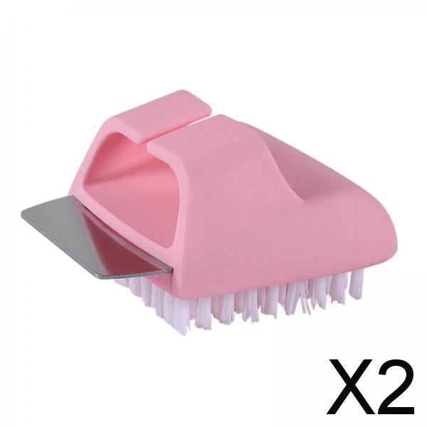 2xBarbecue Brush and Scraper Set Effortlessly Save Labors Outdoor Grill Brush Pink