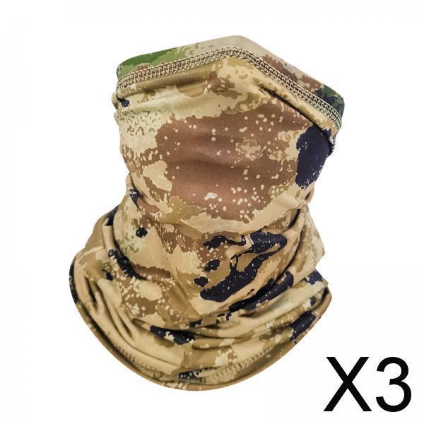 3xNeck Gaiter Windproof Headband Summer Scarf Mask for Women Men Riding Skiing Style C