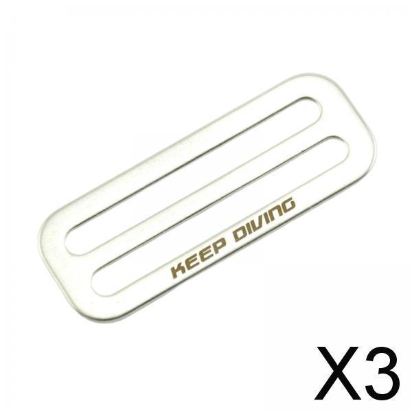 3xDiving Weight Belt Slide Keeper Glider Adjustable for Snorkeling Water Sport