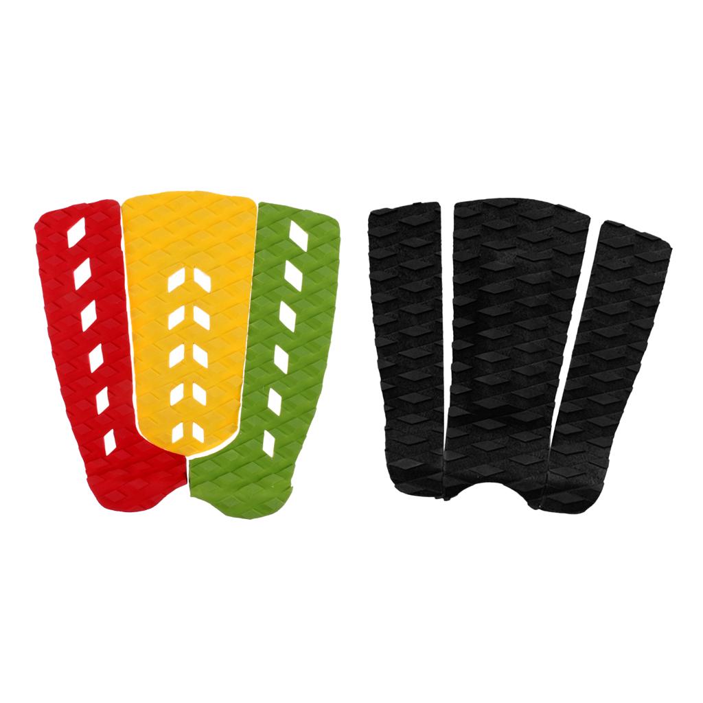 6 Pieces Surfboard Traction Pad Skimboard Tail Pad for Shortboard Funboard