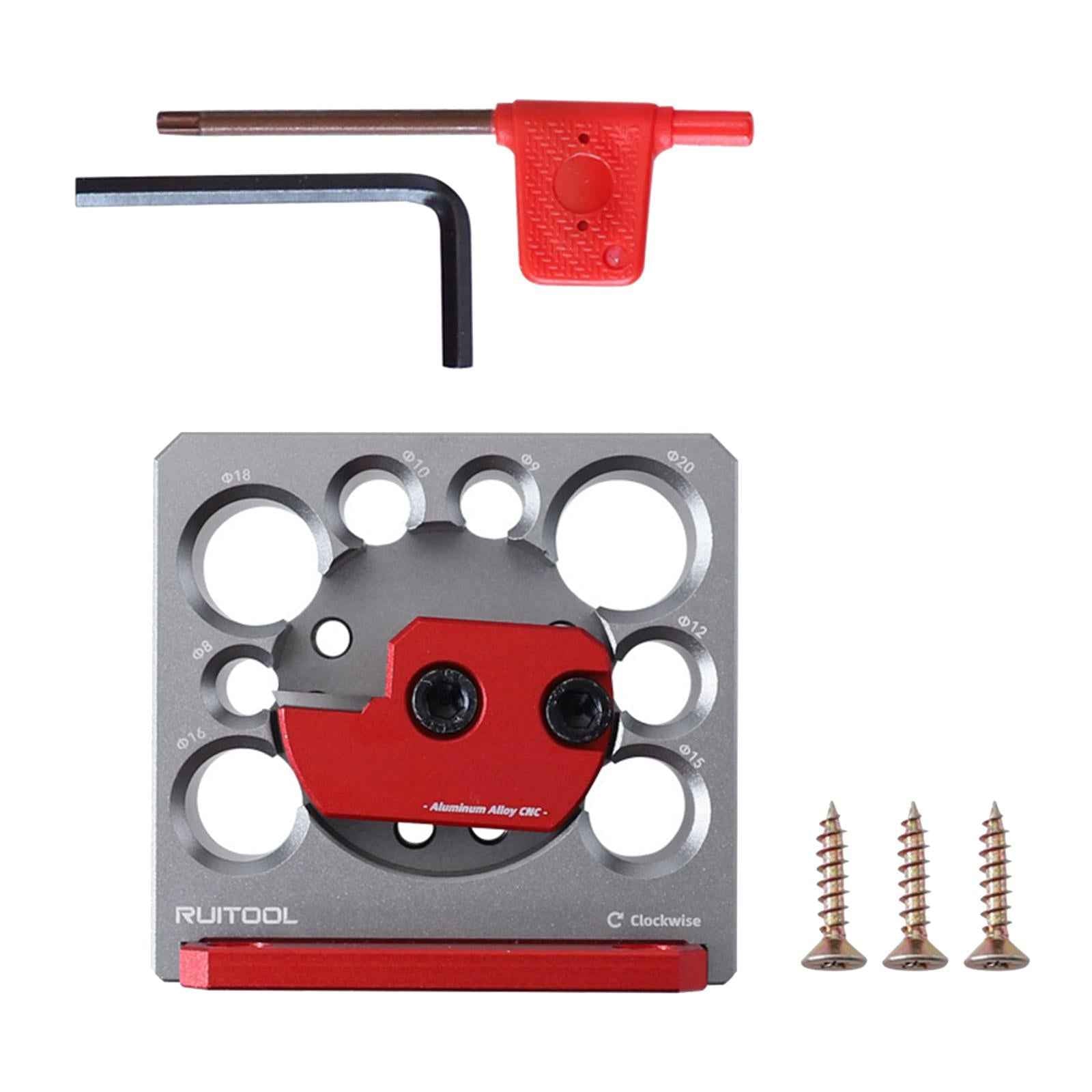 Aluminum Alloy Adjustable Dowel Maker Wood Dowel for Electric Drill Hardwood