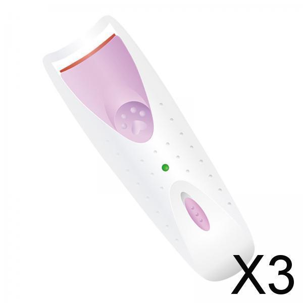 3xHeated Eyelash Curler Quick Heating Eyelash Styling Tool  Naturally Purple