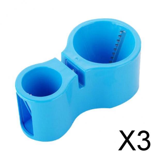 3xKitchen Dual-head Spiral Cutter Vegetable Slicer With Sharpener Blue