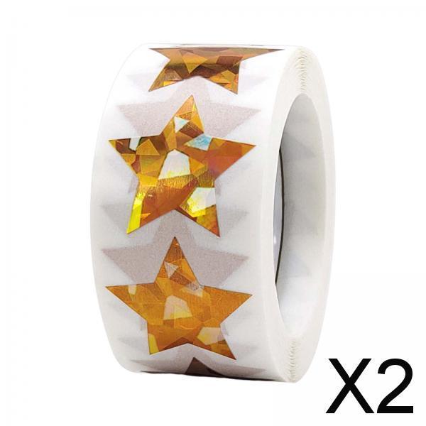 2x500x Star Stickers DIY Stickers Self Adhesive Envelope Stickers for Birthday style B