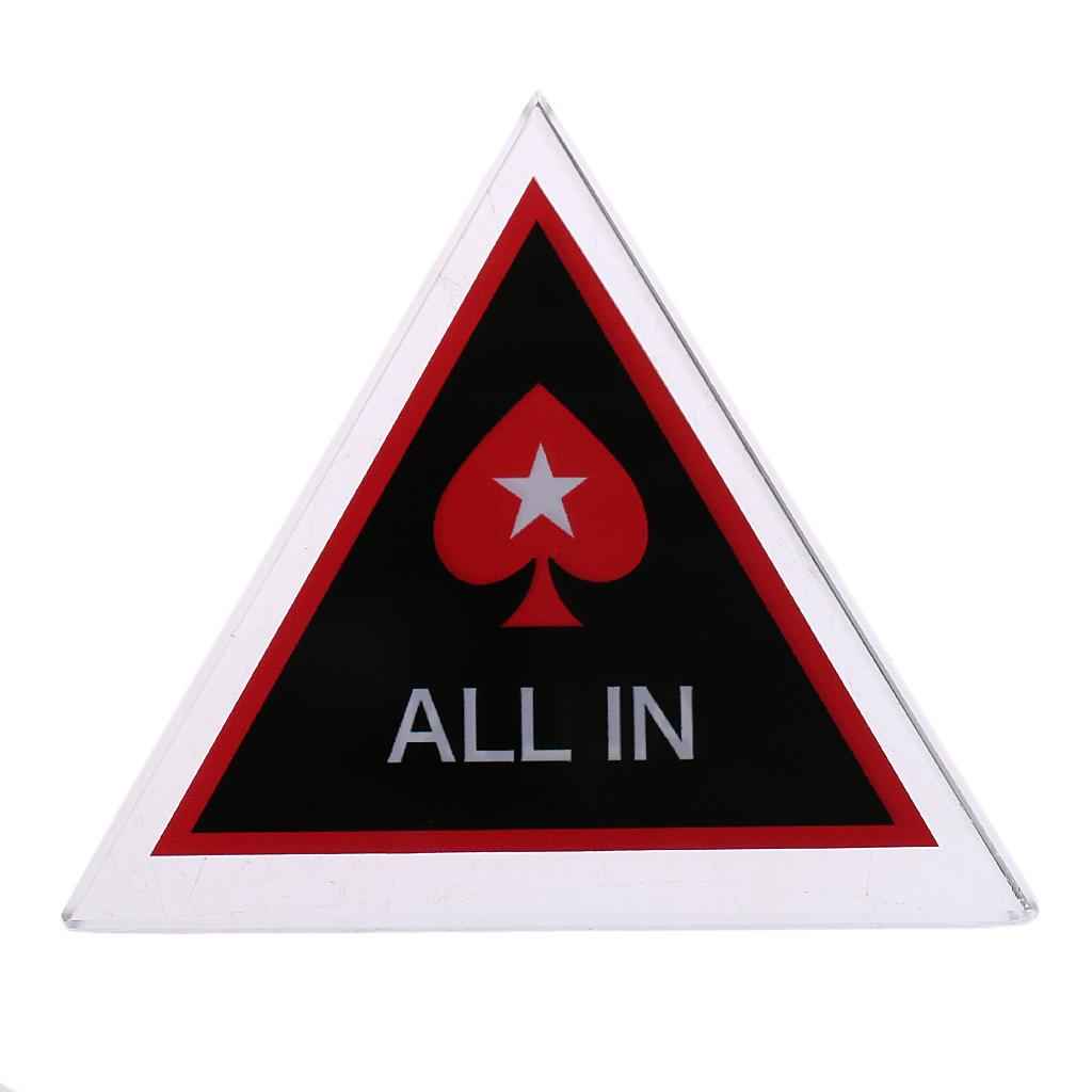 1PC Crystal All-in Poker Chip / Card Protector Bounty Tournament Chip Coin