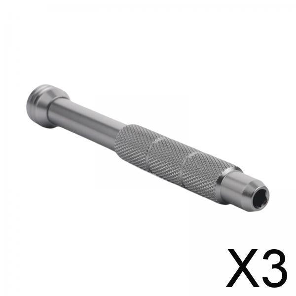 3xHex Screwdriver Shaft Handle for 4mm Screwdriver Bit Magnetic Aluminum