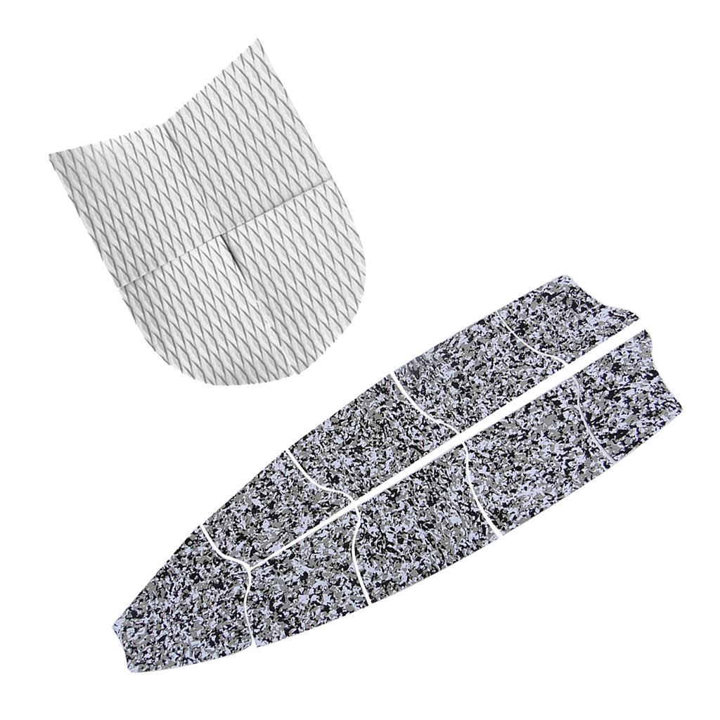 4 Pieces Surf SUP Surfboard Dog Traction Pad + 9 Pieces Full Deck Grip Mat