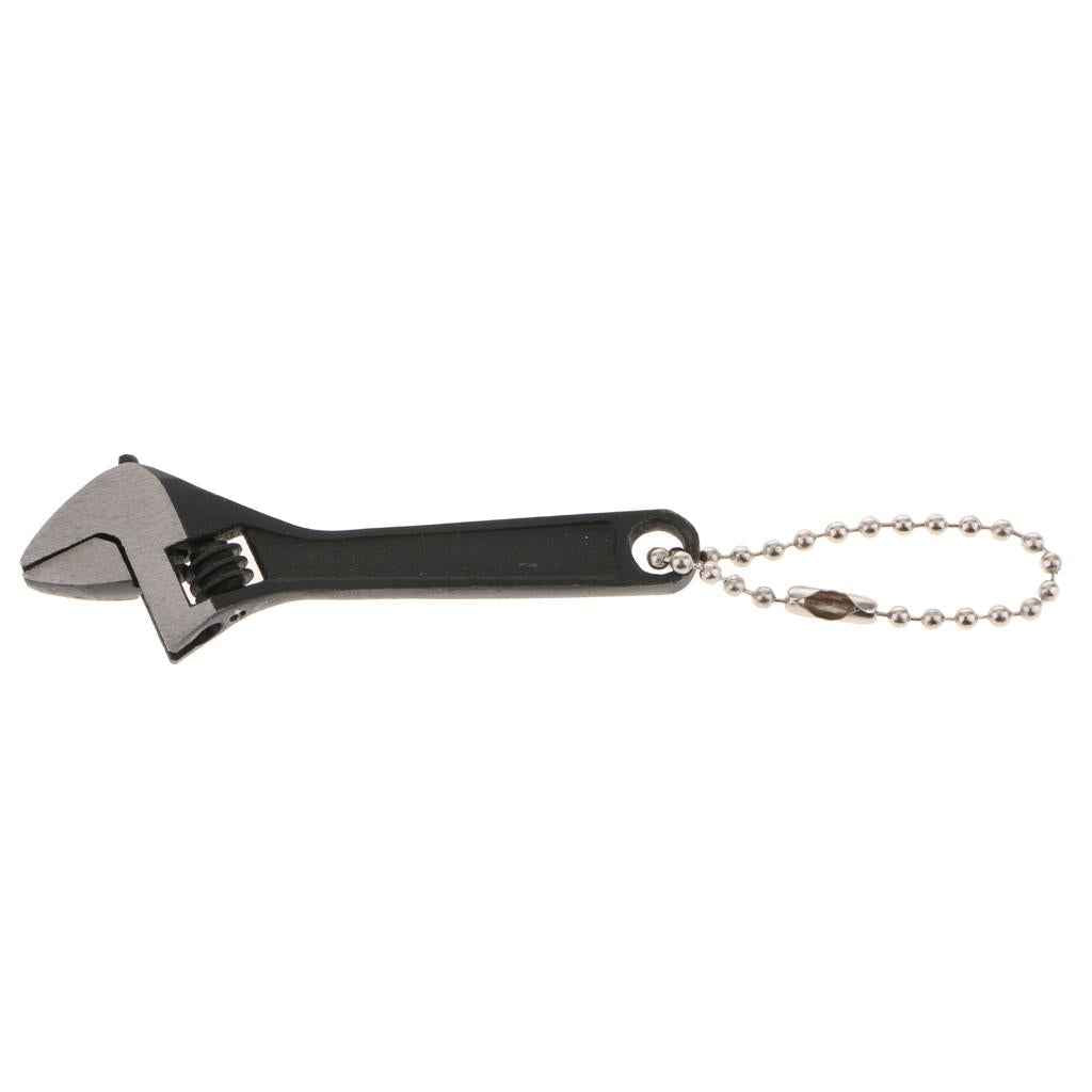 Universal Mini Adjustable Wrench Spanner Repair Tool 2.5In Black