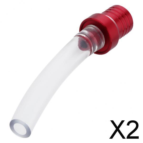 2xFuel Gas Tank Cap Air Vent Tube Breather for Pit Dirt Bike Motorcycle Red