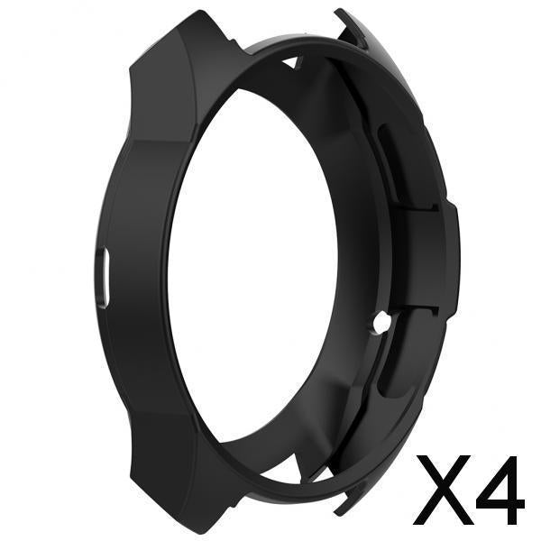4xProtective Case Cover Frame Shell for Galaxy Watch 42mm Black