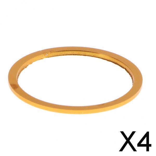 4xLocking Nut Fishing Reel Seat Rod Building Decoration Ring Loop Hoop Gold