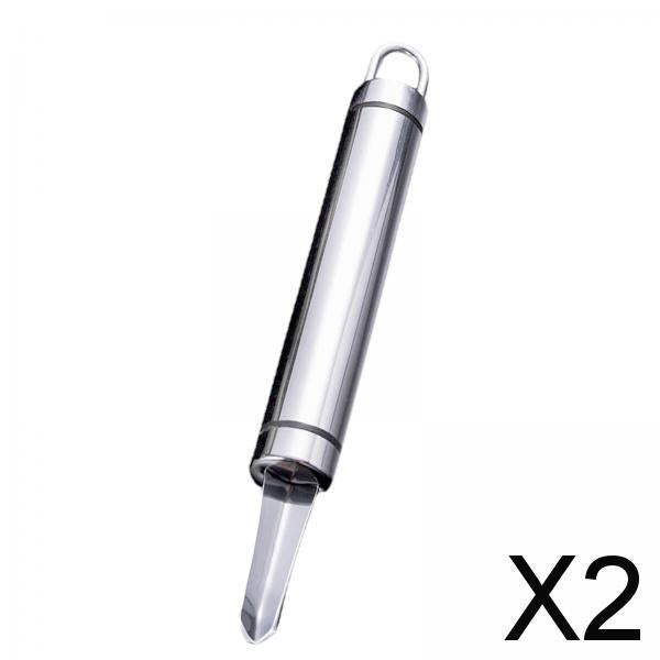 2xLychee Corer Multifunction Chili Pepper Corer Fruit Core Remover for Kitchen