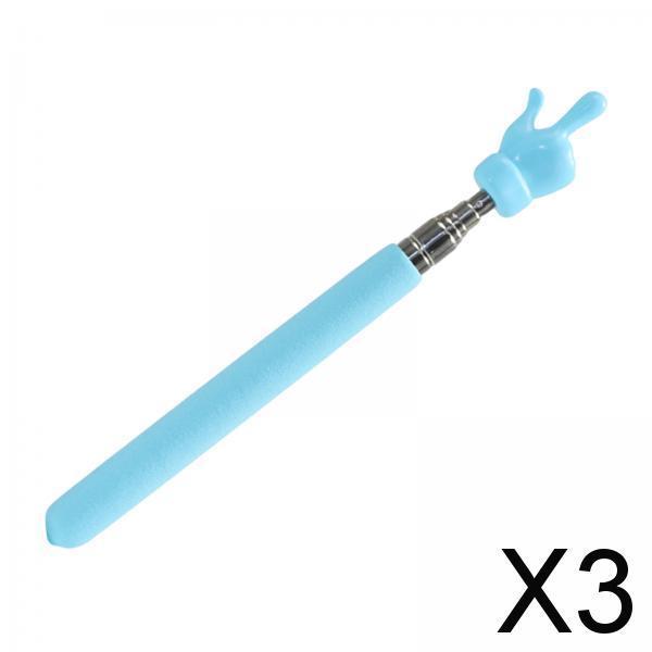 3xHand Pointer Accs Portable Teacher Pointer Finger Design for Home Whiteboard Blue