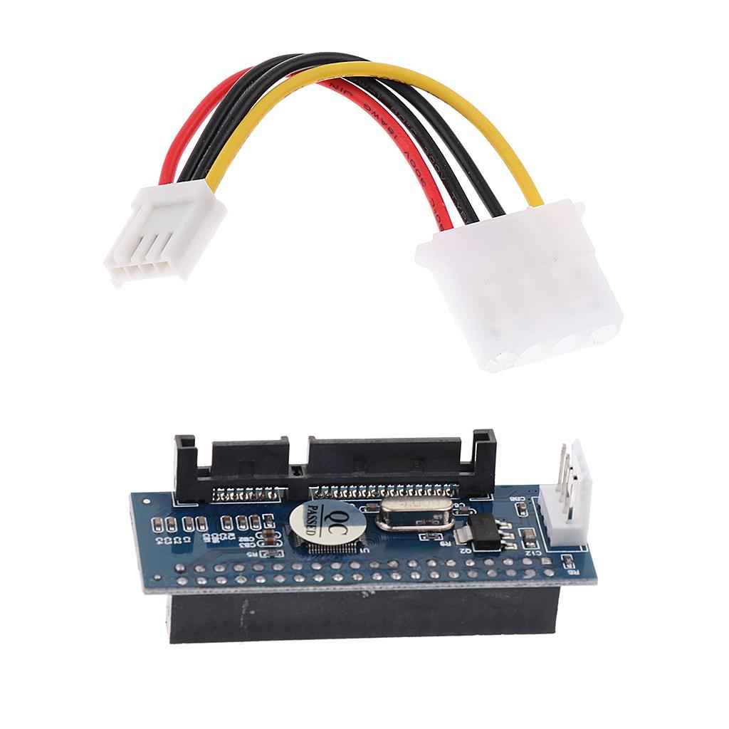 3.5'' 40Pin IDE Female To SATA 7+15P 22Pin Male Adapter PATA TO SATA Card
