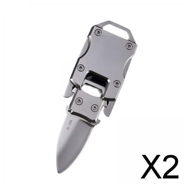 2xMultifunction Folding Knife Emergency Survival Hiking Camping