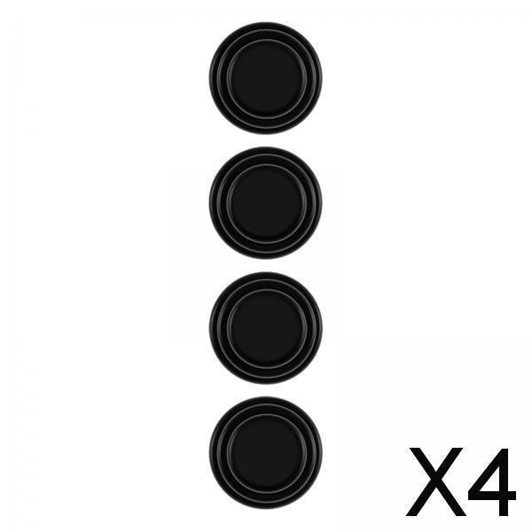 4xCar Door Absorber Cushion Gasket Decorative Buffer Bumper Cushion 4x Black no Sign
