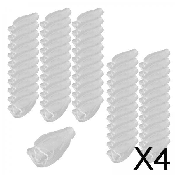 4x50Pcs Sink Strainer Net Bag Filter Net for Sink Drainage Kitchen Bathroom