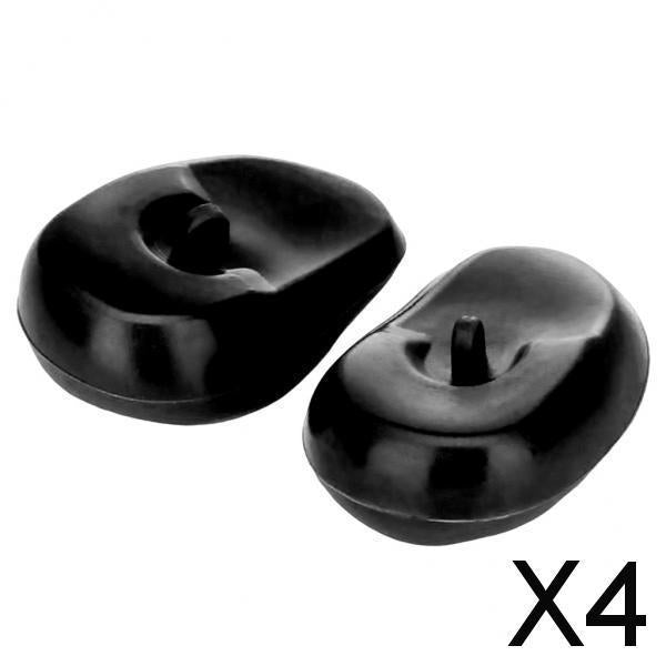 4x2 Pieces Ear Cover Protector Waterproof Ear Caps Hair Salon Coloring  Black