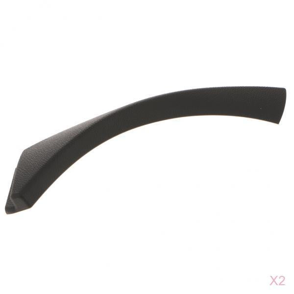 2X Right Inner Door Panel Handle Outer Trim for 04-12 E90 3-Series Black
