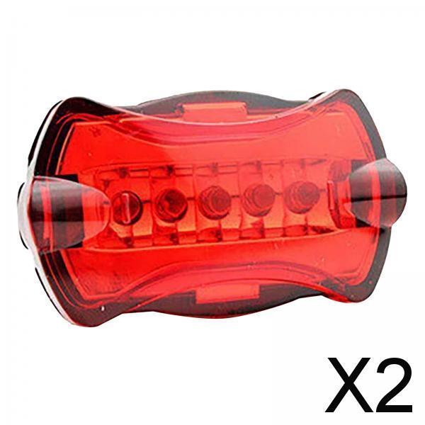 2xBicycle Bike Cycling Led Tail Rear Safety Flash Light Lamp for Mountain Road