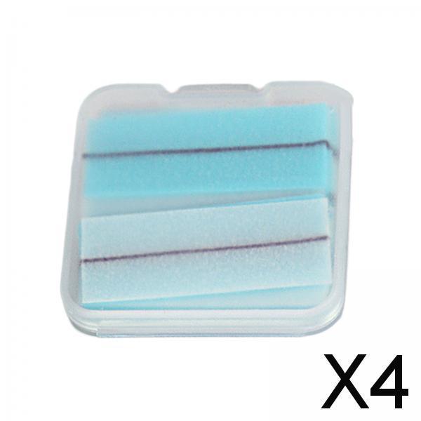 4xSelf Adhesive Lash Strips for False Eyelashes Reusable Black for Girls Women 10 Pieces