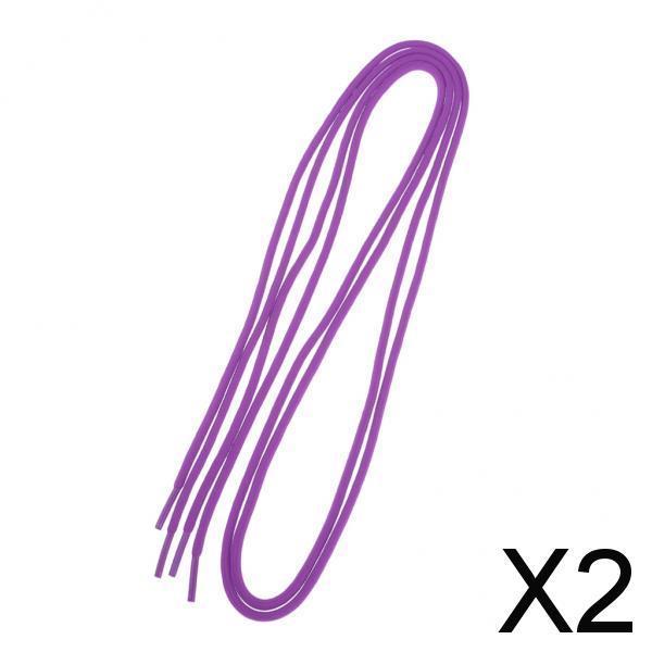 2xRound Athletic Shoe Laces for Sneakers Sport Running Shoe Purple