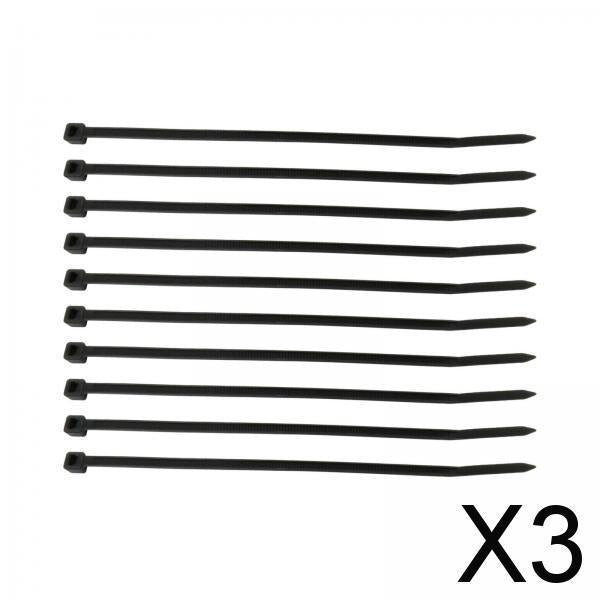 3x10x Scubaregulator Mouthpiece Tie Wrap Black for Snorkeling Dive Resorts