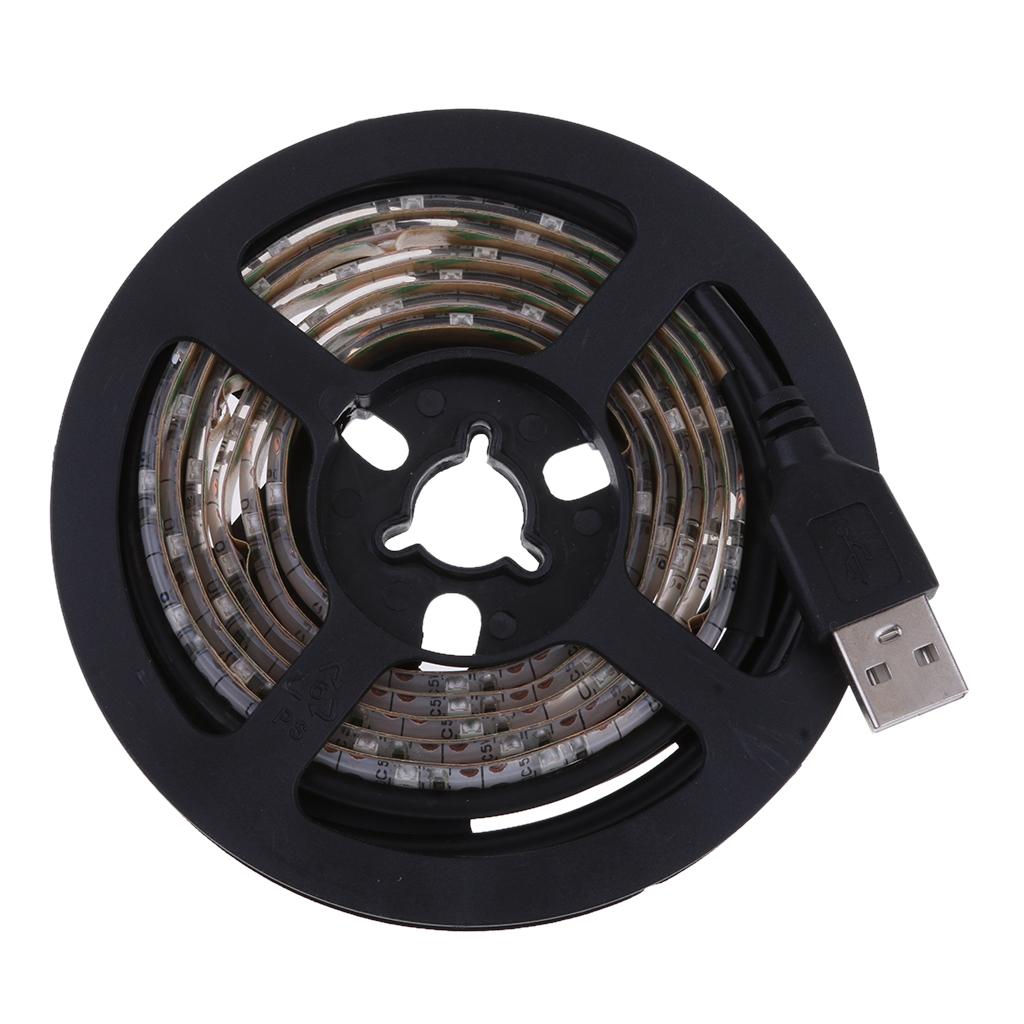 Background Light 5V USB Powered LED Strip Light TV Backlight Kit 1M red