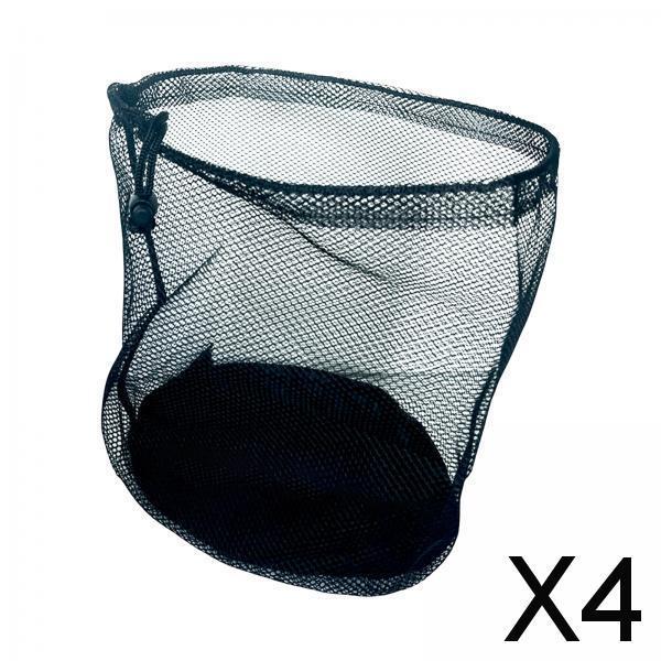 4xMesh Sports Ball Bag Mesh Soccer Ball Bag for Basketball Volleyball Toy Ball 30cmx40cm
