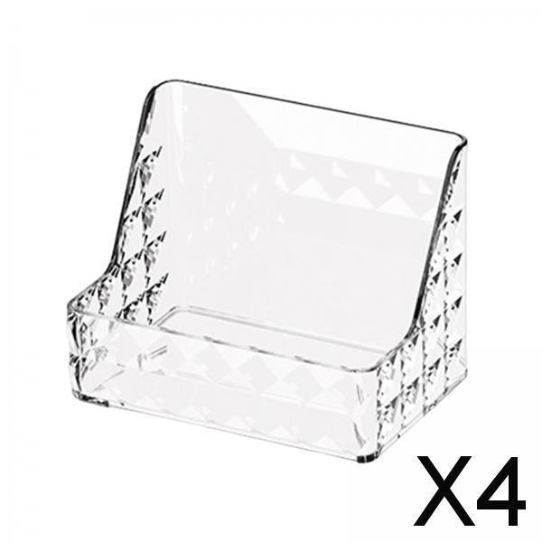 4xWall Mounted Storage Organizer with Sticker for Laundry Utility Room Office Clear