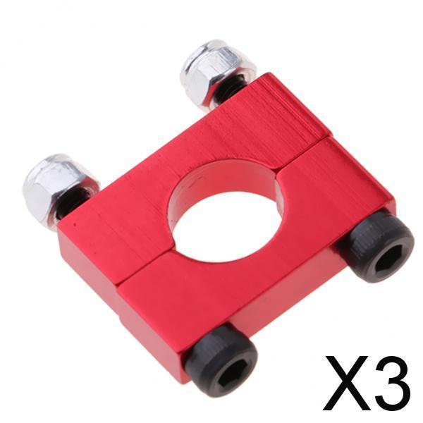 3xMulti-axis Pipe Clamp Carbon Fiber Tube Aluminum Alloy Clamp Clip 10mm