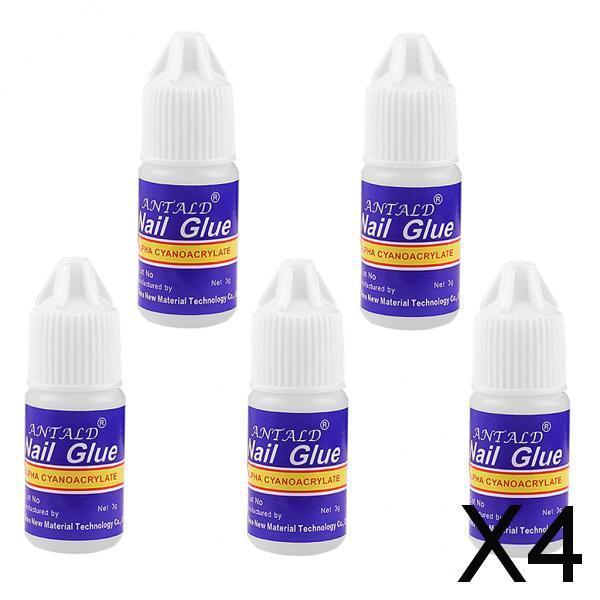 4x5 Bottle Acrylic Nail Art Glue French False Tips Manicure Fake Nails Glue