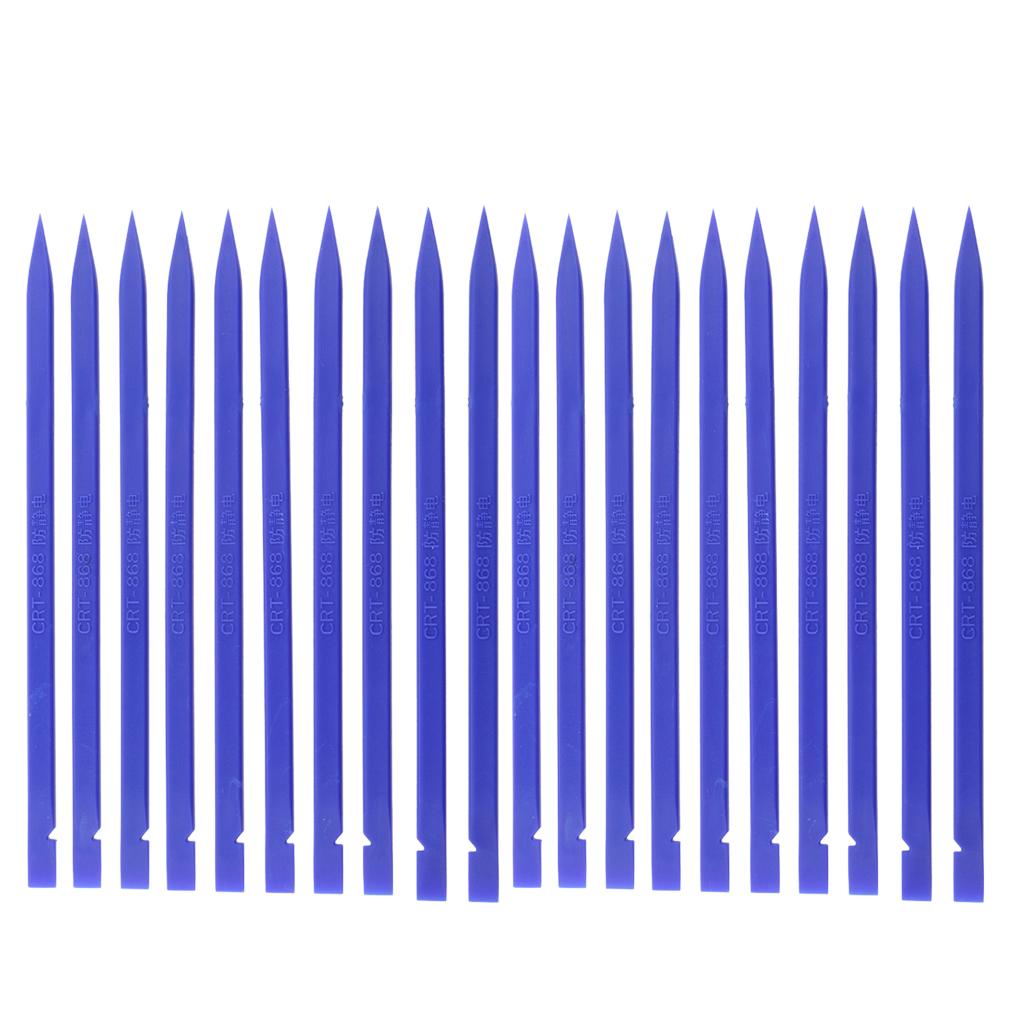 20 Pieces Universal Stick Spudger Phone Tablet Opening Pry Bar Tool Blue
