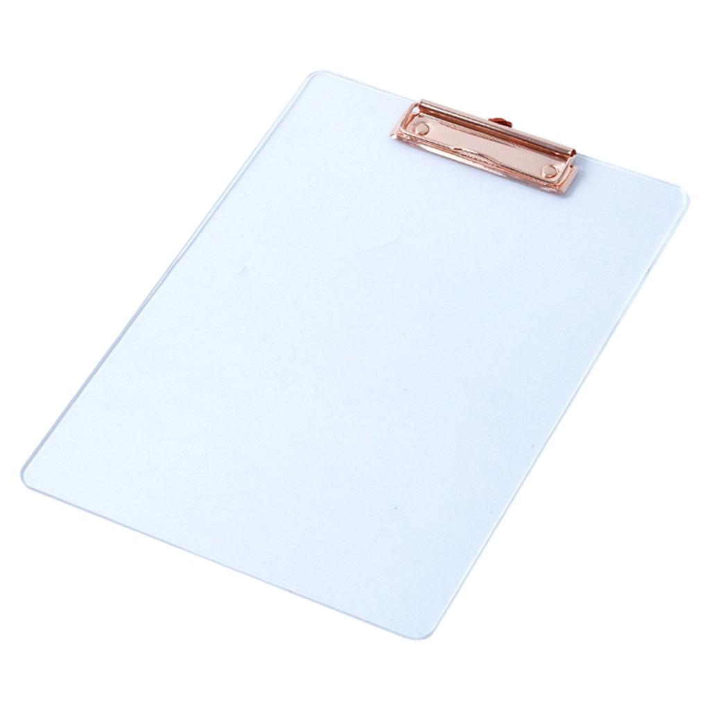 Portable Clipboard A4 Multifunctional Stationery for Memo A4 Paper Notes Matte Rose Gold
