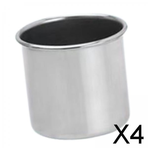 4xStainless Steel Measuring Cup Lab Beaker Instruments  50ml no Scale