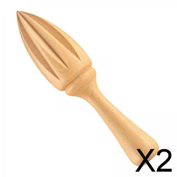 2xUnique Lemon Juicer Hardwood Handheld Citrus Juicer for Bar Juice Shop Home