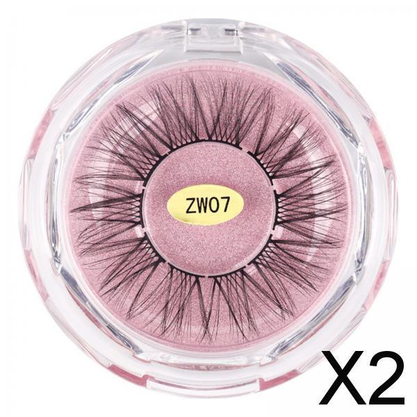 2xSelf-Adhesive False Eyelash Segmented Reusable Volume DIY for Women Girls ZW07