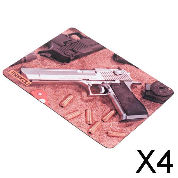 4xMaikou Gaming Mouse Pad Computer Desk Mat 18*20cm  silver