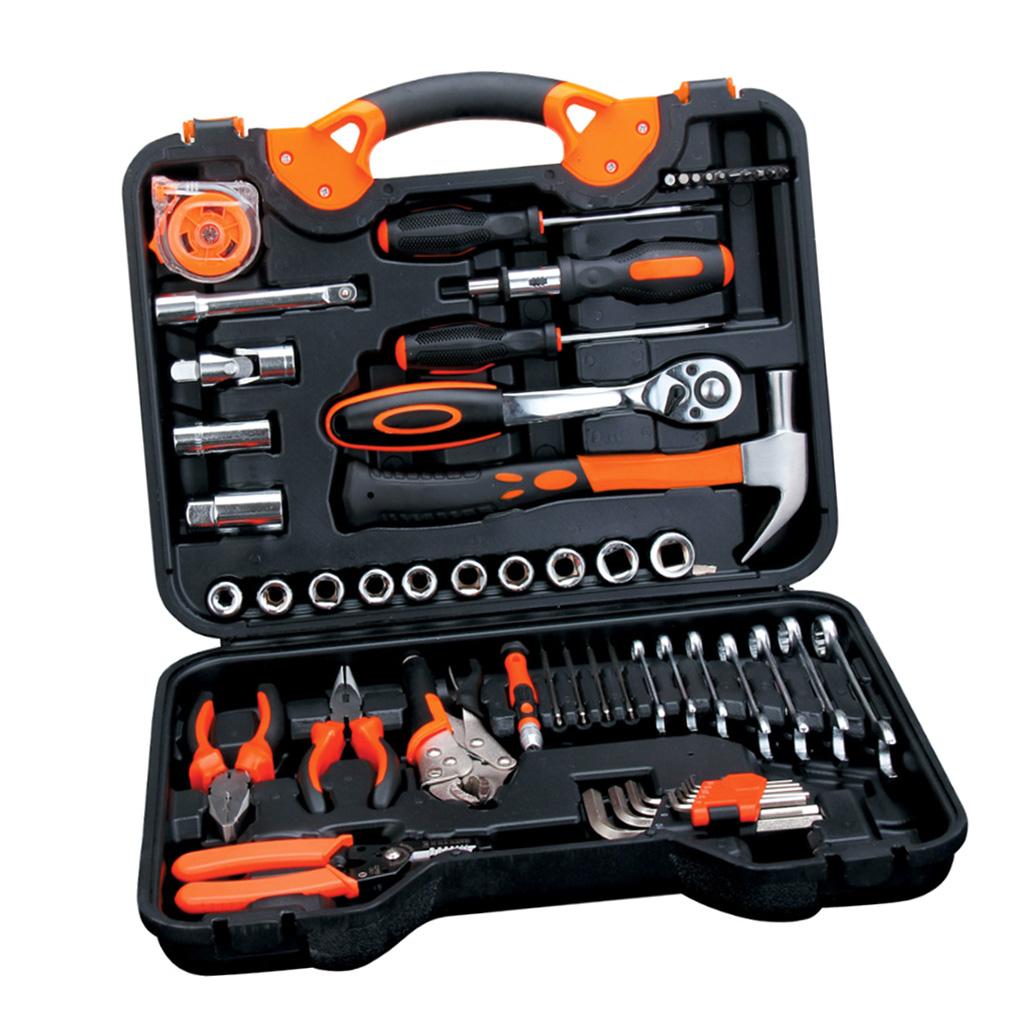 55 Pieces Tool Set Auto Repair General Household Hand Tool Kit