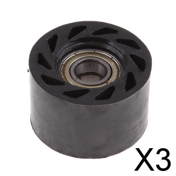 3xUniversal Motorbike Dirt Bike Chain Roller Tensioner Pulley Wheel Guide 10mm