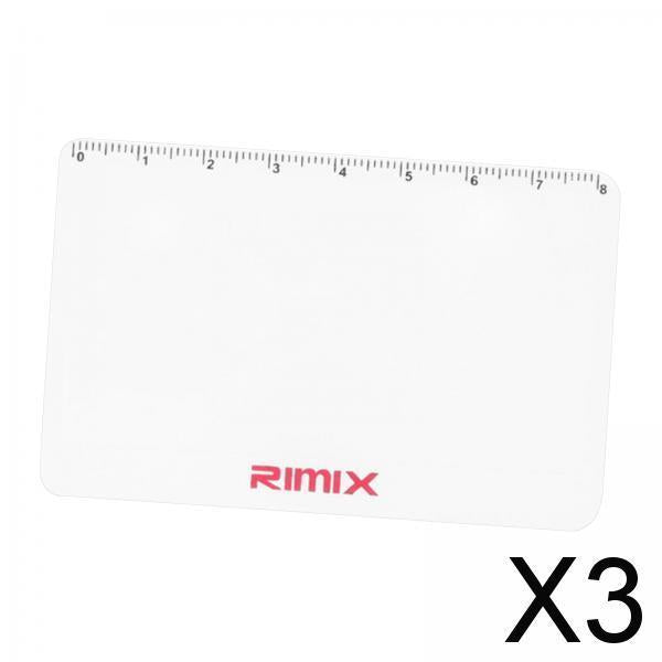 3x Pocket Len Magnifier Outdoor Fre HD Reading Glass Credit Card Size White