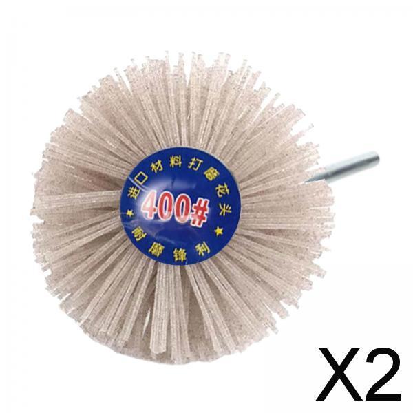 2xGrinding Nylon Wheel Brush Wire Brush Wheel Cup Brush for Polishing 400 Grit