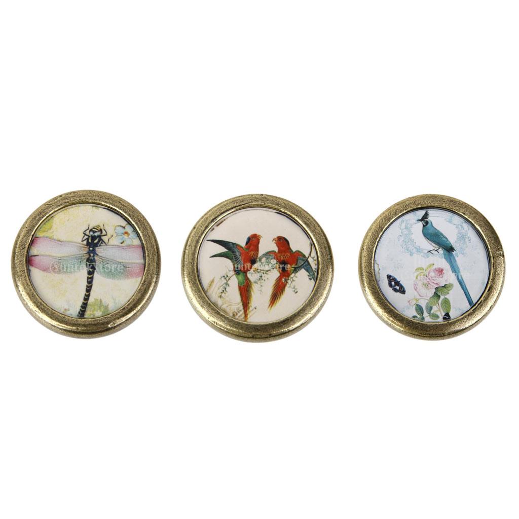 3 Pieces Vintage Cabinet Door Drawer Handles Pull Knobs Furniture Hardware