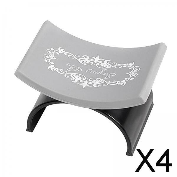 4xSilicone Hand Rest Cushion Pillow Nail Art Arm Rest Manicure Tools Black