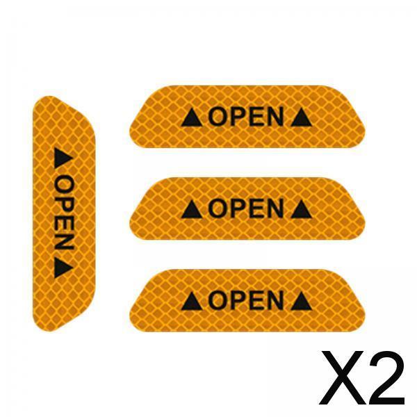 2x4x Reflective Tape Strong Adhesion for Vehicles Motorcycle Automotive Yellow